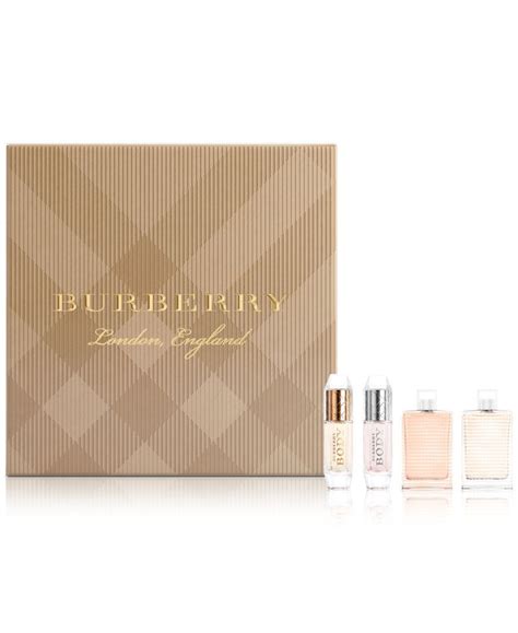 burberry 4 pc women's coffret miniature gift set|Her Collection Mini Eau de Parfum Coffret Set .